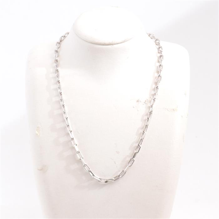 カルティエ ネックレス ユニセックス スパルタカス チェーン ネックレス 34.5g 保証書付き ホワイトゴールド Cartier 750WG 中古