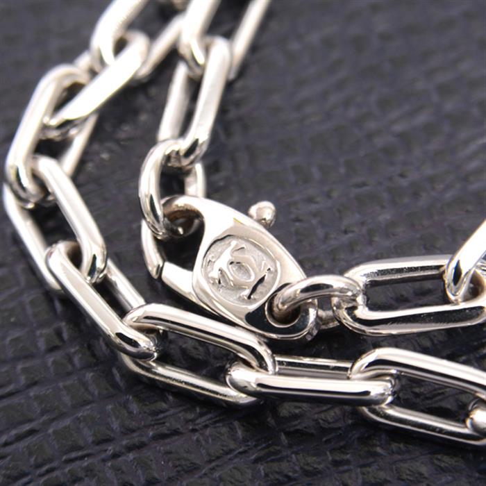 カルティエ ネックレス ユニセックス スパルタカス チェーン ネックレス 34.5g 保証書付き ホワイトゴールド Cartier 750WG 中古