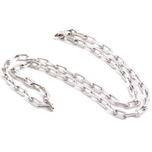 カルティエ ネックレス ユニセックス スパルタカス チェーン ネックレス 34.5g 保証書付き ホワイトゴールド Cartier 750WG 中古