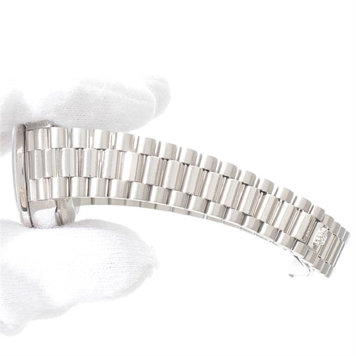 ロレックス 時計 レディース デイトジャスト ダイヤモンド ホワイトゴールド シルバーコンピューター文字盤 自動巻 ROLEX 750WG 69139G 中古