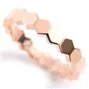 ショーメ 指輪 メンズ ビーマイラブ ハニカム リング 4mm幅 16号 ピンクゴールド CHAUMET 750PG 中古