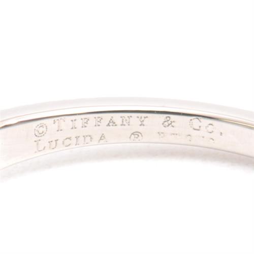 ティファニー 指輪 レディース ルシダ プリンセスカットダイヤ リング D0.31ct 10.5号 プラチナ TIFFANY PT950 中古