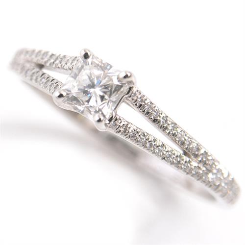 ティファニー 指輪 レディース ルシダ プリンセスカットダイヤ リング D0.31ct 10.5号 プラチナ TIFFANY PT950 中古