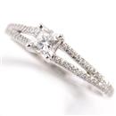 ティファニー 指輪 レディース ルシダ プリンセスカットダイヤ リング D0.31ct 10.5号 プラチナ TIFFANY PT950 中古