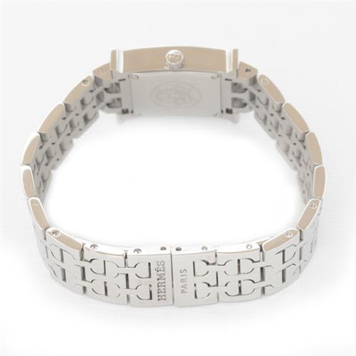 エルメス 腕時計 レディース Hウォッチ ミニ シェル文字盤 電池式 クオーツ SS ステンレス HH1.110 HERMRS 中古