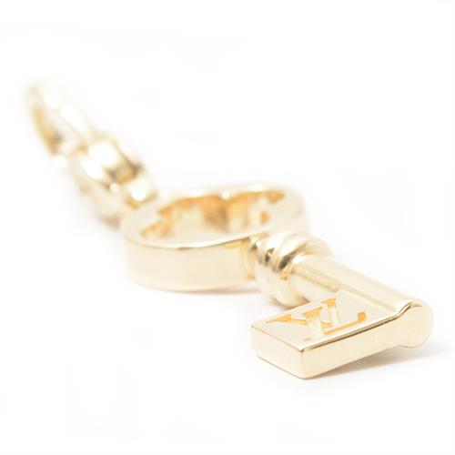 ルイヴィトン ペンダント レディース メンズ チャーム ドゥ モノグラム クレ キー イエローゴールド Louis Vuitton 750YG Q93058 中古