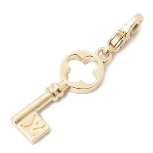 ルイヴィトン ペンダント レディース メンズ チャーム ドゥ モノグラム クレ キー イエローゴールド Louis Vuitton 750YG Q93058 中古