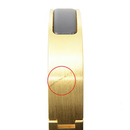 エルメス バングル メンズ レディース エナメルブレスレット クリックHH ブレスレット ゴールド HERMES 中古