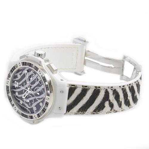 ウブロ 時計 メンズ ビッグバン ゼブラホワイト ハラコベルト 自動巻 ゼブラ文字盤 限定250本 HUBLOT BIG BANG 341.HW.7517.VR.1975 中古