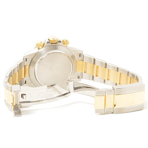 ロレックス 時計 メンズ コスモグラフ デイトナ ランダム ブラック文字盤 イエローゴールド ステンレス ROLEX 116523 SS×YG 中古