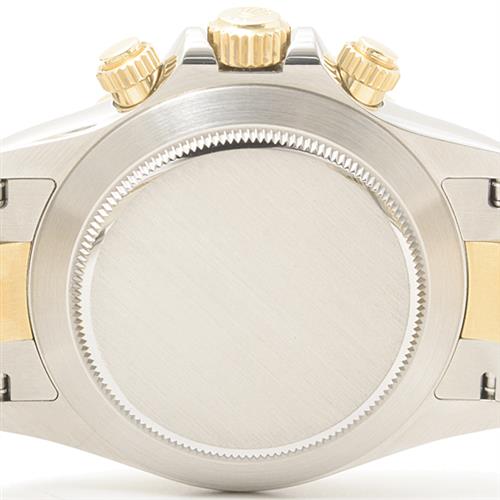ロレックス 時計 メンズ コスモグラフ デイトナ ランダム ブラック文字盤 イエローゴールド ステンレス ROLEX 116523 SS×YG 中古