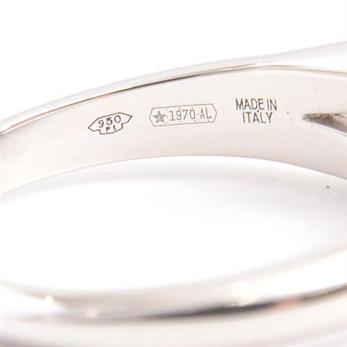 ブルガリ 指輪 レディース インコントロダモーレ ダイヤ リング D0.35ct D-VVS2-EX 46号 6号弱 プラチナ BVLGARI PT950 中古