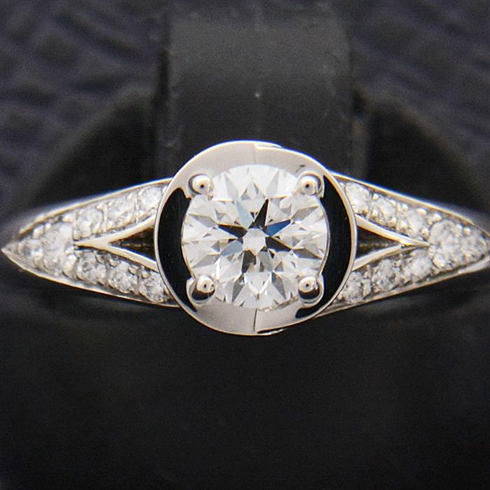 ブルガリ 指輪 レディース インコントロダモーレ ダイヤ リング D0.35ct D-VVS2-EX 46号 6号弱 プラチナ BVLGARI PT950 中古