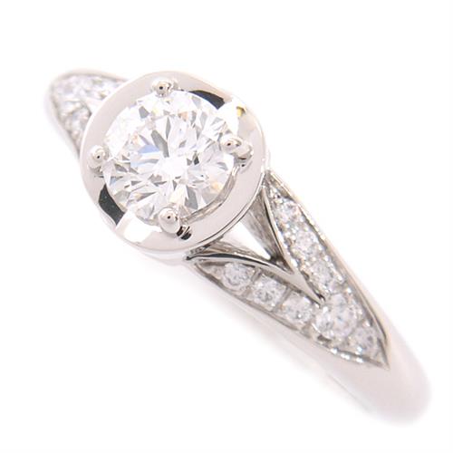 ブルガリ 指輪 レディース インコントロダモーレ ダイヤ リング D0.35ct D-VVS2-EX 46号 6号弱 プラチナ BVLGARI PT950 中古