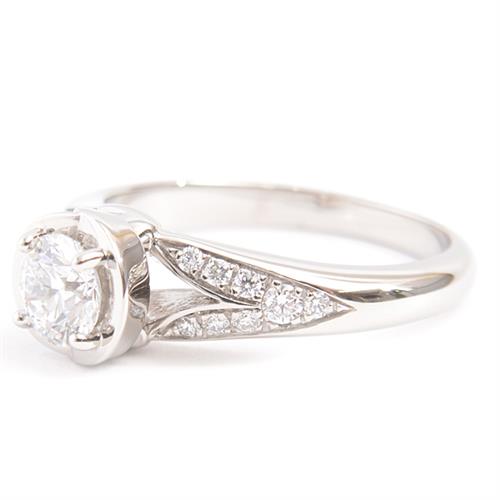 ブルガリ 指輪 レディース インコントロダモーレ ダイヤ リング D0.35ct D-VVS2-EX 46号 6号弱 プラチナ BVLGARI PT950 中古