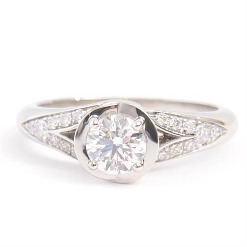 ブルガリ 指輪 レディース インコントロダモーレ ダイヤ リング D0.35ct D-VVS2-EX 46号 6号弱 プラチナ BVLGARI PT950 中古