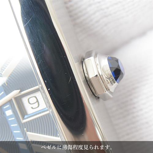 カルティエ 時計 メンズ タンクMC 自動巻 ブルー文字盤 レザーベルト 裏スケ ステンレス Cartier TANK MC SS WSTA0010 中古