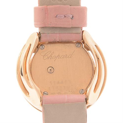 ショパール 時計 レディース ハッピーエモーション ピンクシェル文字盤 ピンクゴールド 電池式 Chopard Happy Emotion 750PG 124413 中古