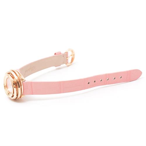 ショパール 時計 レディース ハッピーエモーション ピンクシェル文字盤 ピンクゴールド 電池式 Chopard Happy Emotion 750PG 124413 中古