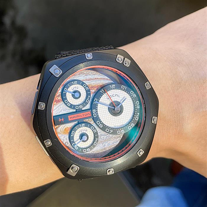 ハミルトン 時計 メンズ アメリカンクラシック 世界999本限定 チタン スケルトン HAMILTON ODCX-03 TI 中古