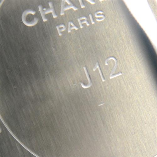 シャネル 時計 レディース J12 2重ダイヤモンド ベゼル 33mm 電池式 ホワイト文字盤 セラミック ステンレス CHANEL H0967 CE×SS 中古