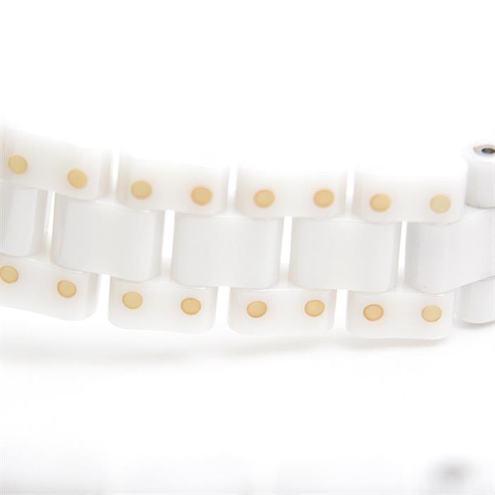 シャネル 時計 レディース J12 2重ダイヤモンド ベゼル 33mm 電池式 ホワイト文字盤 セラミック ステンレス CHANEL H0967 CE×SS 中古