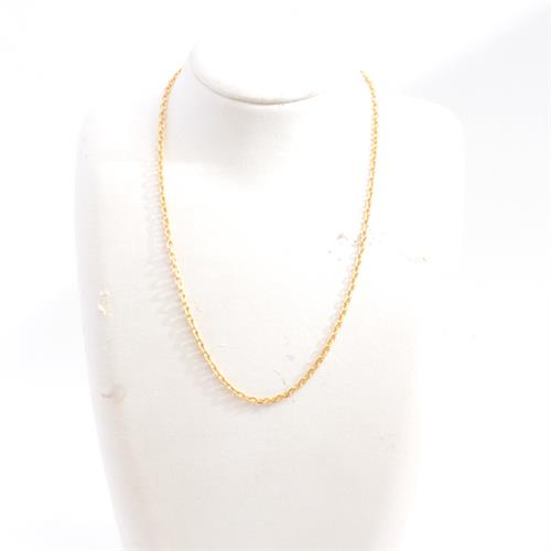 ブルガリ ネックレス ユニセックス プレート チェーン ネックレス イエローゴールド BVLGARI 750YG 中古