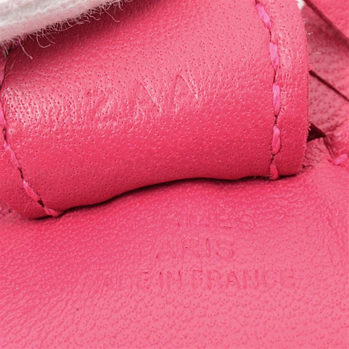 エルメス 小物 レディース ロデオPM バッグチャーム キーチャーム アニョーミロ ローズメキシコ ピンク系 Z刻印 HERMES H064929 中古