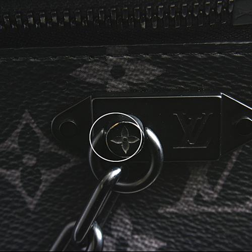 ルイヴィトン バッグ メンズ ポシェット・ヴォルガ クラッチバッグ ブラック モノグラム・エクリプス Louis Vuitton M68321 中古