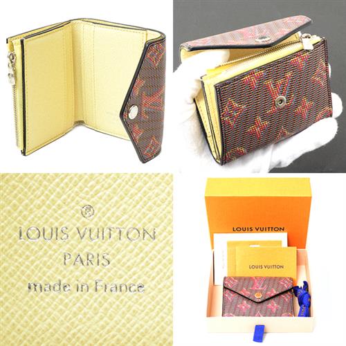 ルイヴィトン 財布 レディース ポルトフォイユ ゾエ 三つ折り コンパクト LVポップ ローズ マルチカラー Louis Vuitton M68673 中古