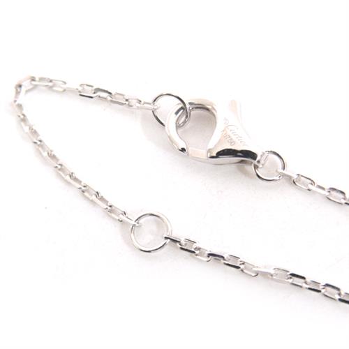 カルティエ ネックレス レディース トリニティ ダイヤモンド ネックレス ホワイトゴールド セラミック Cartier 750WG×CE 中古