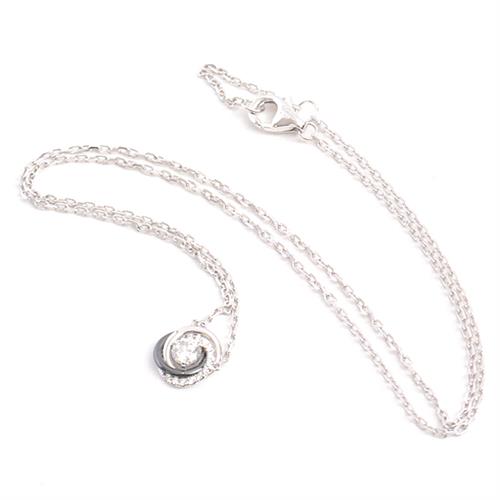 カルティエ ネックレス レディース トリニティ ダイヤモンド ネックレス ホワイトゴールド セラミック Cartier 750WG×CE 中古