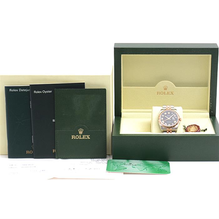 ロレックス 時計 メンズ デイトジャスト 自動巻 D番 ローマインデックス ステンレス ピンクゴールド ROLEX SS×PG 116231 中古