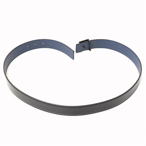 ルイヴィトン ベルト メンズ サンチュール LV ミラー 35MM リバーシブル カーフ ブラック×ネイビー Louis Vuitton M0626T 中古