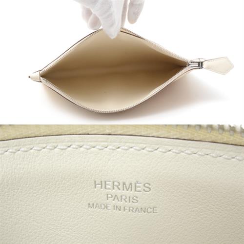 エルメス バッグ レディース バザール PM クラッチバッグ インアンドアウト ヴォ―スイフト アイボリー U刻印 HERMES 未使用展示品