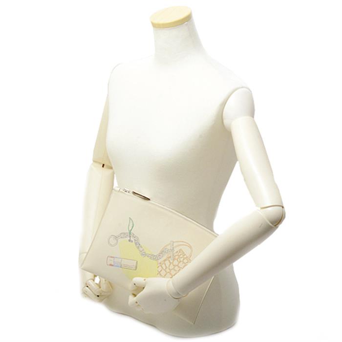 エルメス バッグ レディース バザール PM クラッチバッグ インアンドアウト ヴォ―スイフト アイボリー U刻印 HERMES 未使用展示品