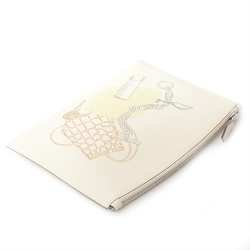 エルメス バッグ レディース バザール PM クラッチバッグ インアンドアウト ヴォ―スイフト アイボリー U刻印 HERMES 未使用展示品