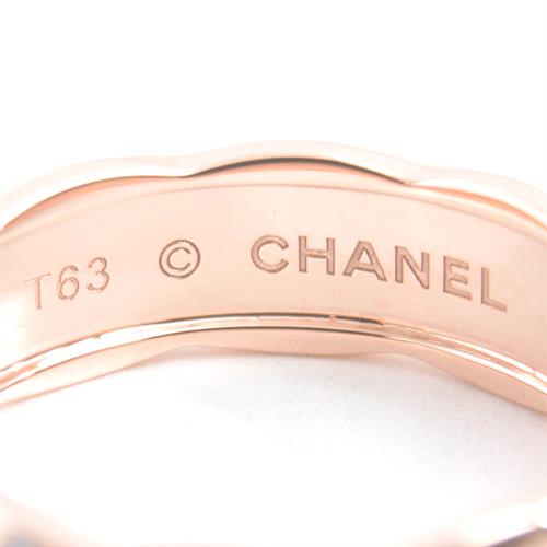 シャネル 指輪 メンズ ココクラッシュ ミディアム ダイヤモンド リング 63号 ピンクゴールド CHANEL 750PG 中古