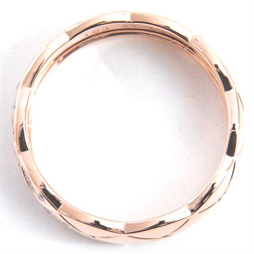 シャネル 指輪 メンズ ココクラッシュ ミディアム ダイヤモンド リング 63号 ピンクゴールド CHANEL 750PG 中古