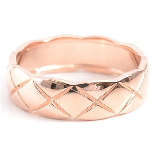 シャネル 指輪 メンズ ココクラッシュ ミディアム ダイヤモンド リング 63号 ピンクゴールド CHANEL 750PG 中古