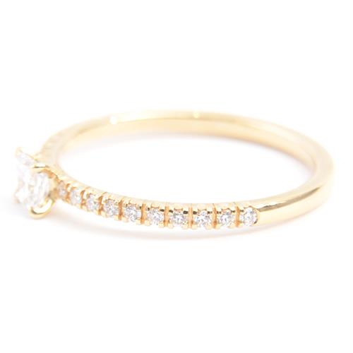 カルティエ 指輪 レディース エタンセル ドゥ カルティエ ダイヤ リング プリンセスカット 51号 実寸11号 イエローゴールド Cartier 750YG 中古