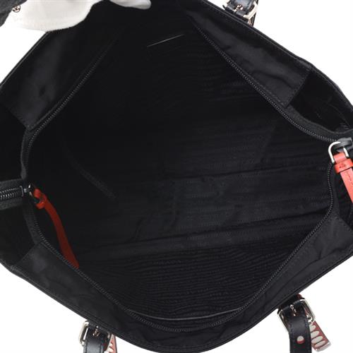 プラダ バッグ レディース トートバッグ ショルダーバッグ 2WAY スタッズ ナイロン ブラック PRADA 1BG212 中古