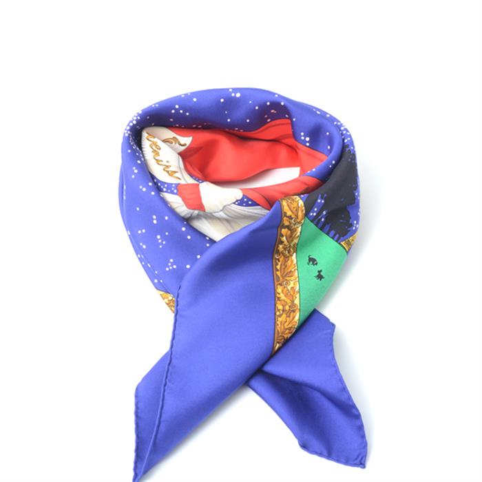 エルメス スカーフ レディース カレ90 Souvenirs de Paris パリの思い出　エッフェル塔100周年 シルク HERMES 中古