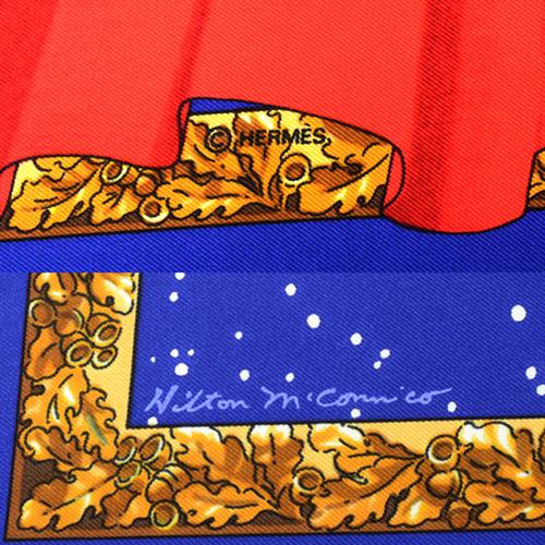 エルメス スカーフ レディース カレ90 Souvenirs de Paris パリの思い出　エッフェル塔100周年 シルク HERMES 中古