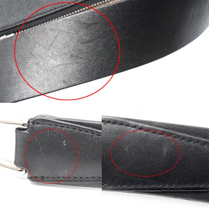 ロエベ バッグ メンズ レディース ユニセックス リピートアナグラム ショルダーバッグ ブラック LOEWE 中古