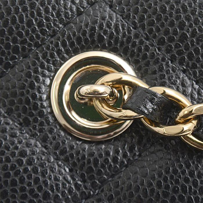 シャネル バッグ レディース マトラッセ スモールバニティ チェーンショルダーバッグ ミラー付き キャビアスキン ブラック CHANEL AP1341 未使用展示品