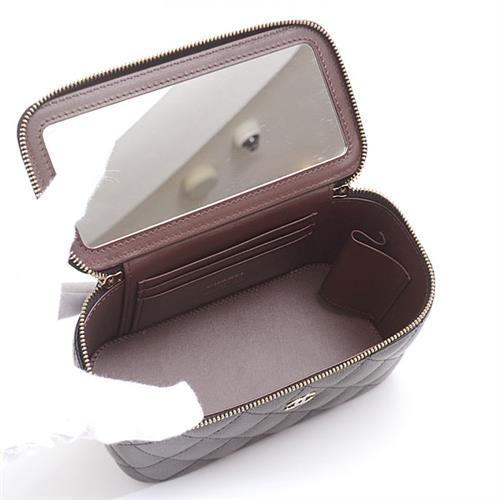 シャネル バッグ レディース マトラッセ スモールバニティ チェーンショルダーバッグ ミラー付き キャビアスキン ブラック CHANEL AP1341 未使用展示品