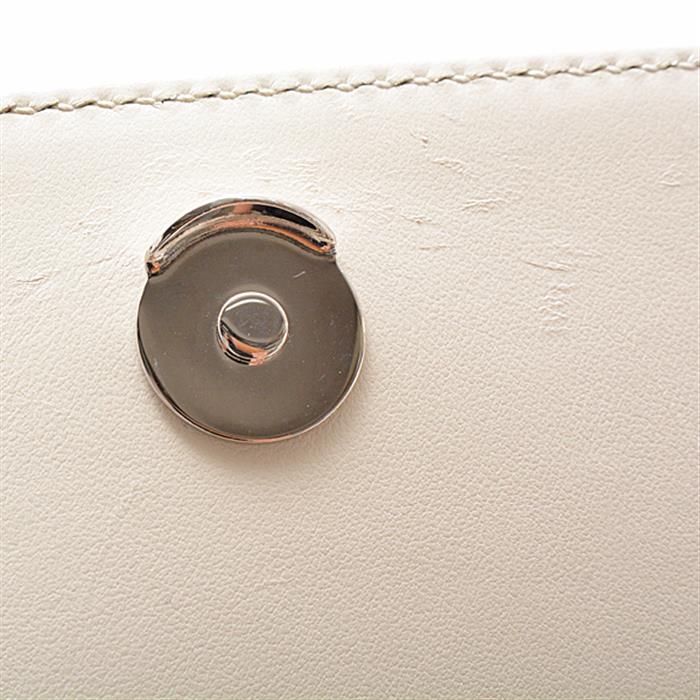 グッチ バッグ レディース メンズ GGエンボス メッセンジャーバッグ 2WAY ハンドバッグ ショルダー アイボリー GUCCI 625782 レザー 中古