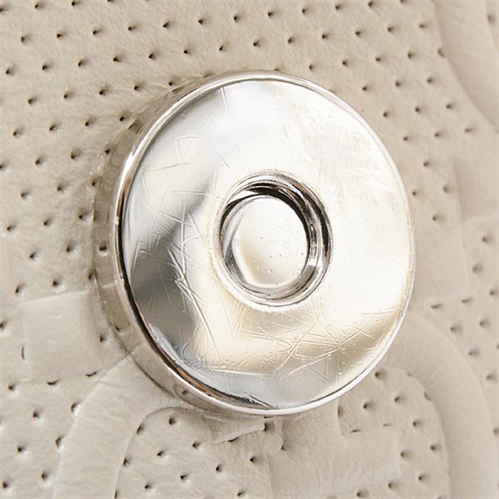 グッチ バッグ レディース メンズ GGエンボス メッセンジャーバッグ 2WAY ハンドバッグ ショルダー アイボリー GUCCI 625782 レザー 中古