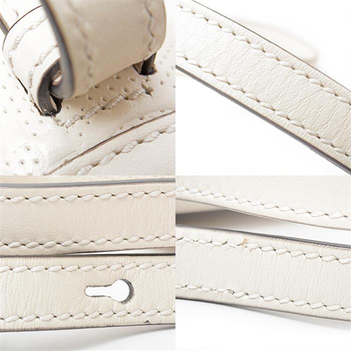 グッチ バッグ レディース メンズ GGエンボス メッセンジャーバッグ 2WAY ハンドバッグ ショルダー アイボリー GUCCI 625782 レザー 中古